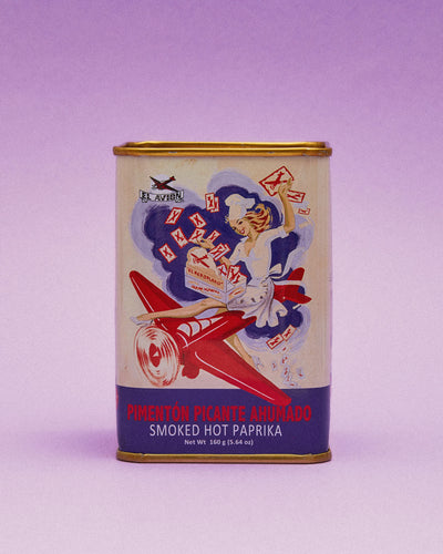 Boîte vintage au paprika piquant fumé