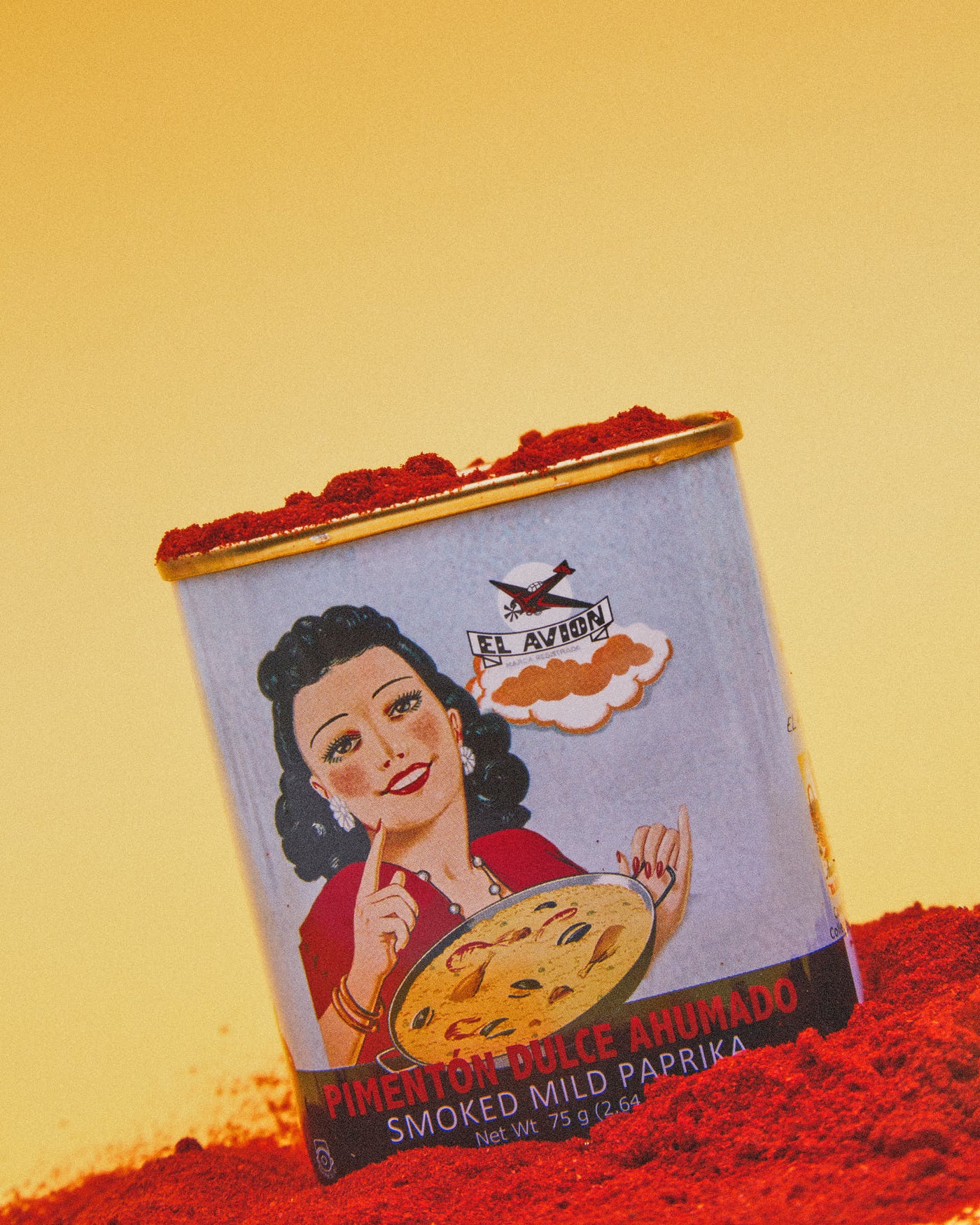 Boîte vintage au paprika doux fumé